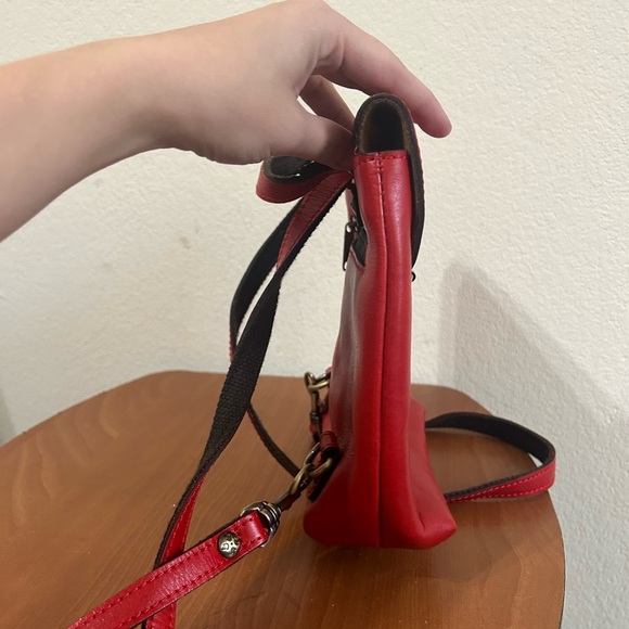 Patricia Nash Vatoni Convertible Leather Backpack Red Women's Travel Handbag - Picture 7 of 13